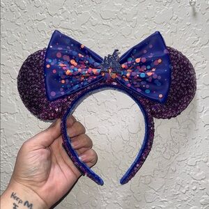 Disneyland Paris Loungefly Purple Minnie Ears 30th anniversary